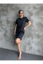 Washable Vintage Detailed Crew Neck Dress with Front Stitching - 3