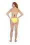 Plain String Tied Triangle Bikini Highlighter Yellow - 6