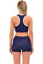 Swim Bikini with Striped Shorts 5018 Navy Blue - 6