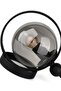 Palmas Table Lamp Black Smoked Glass - 4
