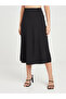 High Waist A-Line Midi Skirt