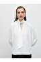 Scarf Collar Blouse Long Sleeve - 3