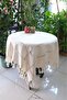 buldan cloth evil eye beaded scaped 90x90 fiskos tablecloth - 5