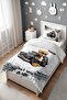 Car Bear Teddy Patterned Single Baby Kids Bedding Set - 3