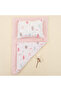 Muslin Reversible Changing Mat and Pillow - Pink Satin - Pink Cloud - 4