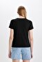 Regular Fit Crew Neck Basic Short Sleeve T-Shirt W7299Azns - 6
