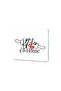 لوح تقطيع وعرض زجاجي منقوش من Kitchen Love - 20x30 سم