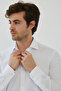 Slim Fit Long Sleeve Easy Iron Moisture-Wicking Breathable Fabric Tie Collar Four Seasons White Men's Shirt - 7