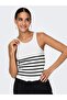 Women's Striped Sleeveless T-Shirt - 15318407 - 2