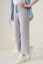 Set of 3 Women's Ribbed Comfortable Pants & Sweatpants, Casual Comfortable Home Wear Pajamas - 3