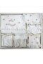 BE HAPPY FLOWER EMBROIDERED GIPURE DETAIL 100% COTTON ANTIBACTERY 10-Piece HOSPITAL EXIT SET