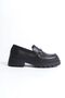 Women's Buckle Detailed Saddled Loafer Shoes Daily Moccasin Stylish and Stylish Sole - 2