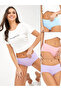 Pack of 3 - Cotton Plain Pastel Short
