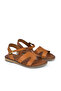 Women's Genuine Leather Sandals 1411010z436 Tan - 4