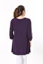 Women's Plus Size Plum Stone Detailed Capri Sleeve Tunic 65N37696 - 8
