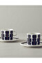 Modern Feel Bone Porcelain 4 Piece 2 Person Cup Set Black