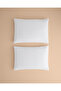 Plain Cotton 2-Piece Pillowcase White