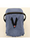 Muslin Stroller Sheet or Cover - Indigo Muslin - 4