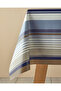 Navy Blue 100x140 cm PVC Tablecloth - Striped - 2