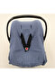 Muslin Stroller Sheet or Cover - Indigo Muslin