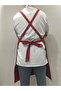Halterneck Kitchen Apron Master Chef Barista Apron Cafe Restaurant Chef Waiter Cook (red) - 3