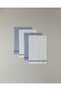 Valeria Cotton Border Towel Set of 4 White - Blue