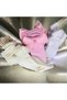 Girls' Below-Knee Cotton Socks with Mesh Ribbon Detail, Set of 3, White-Ecru-Pink - 2