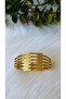 Women's Gold Steel Rib Bracelet - 3