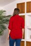 Red Large Size Epaulet Detailed Shirt - 4