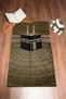 Digital Printed Washable Kaaba Motif Stylish Design Prayer Rug Prayer Mat 70X130 - 9