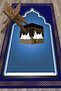 Digital Printed Kaaba Motif Washable Motif 70X130 Prayer Rug - 6