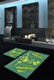 Digital Print Pcs Non-Slip Washable Cactus Double Bathroom Set Toilet Set - 2