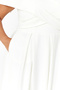 Beyaz Madonna Yaka Dokuma Büyük Beden Abiye/Bridal/Nikah/Nişan/Gece Elbisesi TBBSS24AH00117 - 5