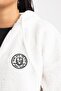 Oversize Fit Hooded Plush Zippered Sweatshirt Y2648Az23Wn - 8