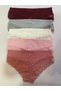 Waist Fabric Belted Lace Brazilian Panties 5 Pcs 3130 - 2