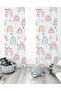 Colorful Rainbows Patterned Children's Room Background Curtain (Single Wing Pricing)
