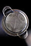 Gray Steel Pasta Strainer Set - 20-22-25 Cm, 3-Piece Basket, with Handle - C1-1-18 - 4