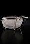 Gray Steel Pasta Strainer Set - 20-22-25 Cm, 3-Piece Basket, with Handle - C1-1-18 - 3