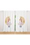 Rabbit and Princess on the Moon Patterned Children's Room Curtain (Single Wing Pricing) - 2