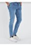 Men's Ice Blue Slim Fit Lycra Jeans Trousers Tom Raider Jean - 2