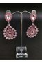 Women's Earrings Crystal Stone Henna Wedding Bridal Earrings – Bijoux Earrings - 3