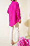 Cuff Drawstring Tunic - Fuchsia - 2