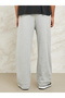 Fleece Pintuck Wide Leg Jogger with Badge Detail - 4