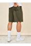 Oversized Solid Shorts with Drawstring Waistband - 4