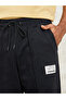 Fleece Pintuck Wide Leg Jogger with Badge Detail - 3