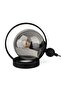 Palmas Table Lamp Black Smoked Glass - 3