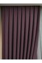 Plum Solid Color Linen Background Curtain, 1/3 Close Pleat, Single Wing - 2