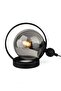 Palmas Table Lamp Black Smoked Glass - 2