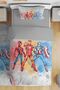 Gray Superheroes Patterned Single Baby Kids Bedding Set