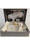 Vi̇nezza Home Collection 34 Piece Linen Seamless French Lace Tableware Set